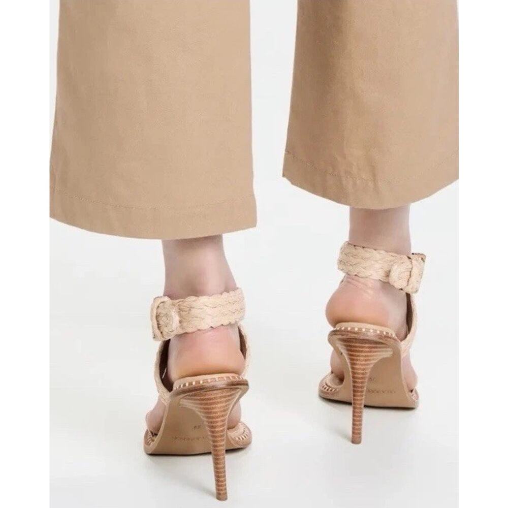 ULLA JOHNSON | Lydia Raffia Heeled Sandals Size 37 - Picture 7 of 11